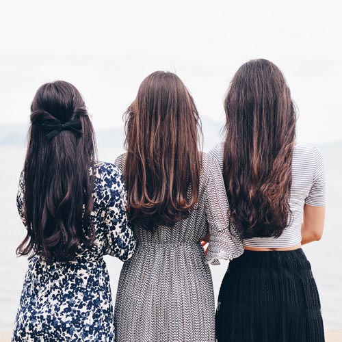 Picture of three Woman from Behind Picture of three Woman from Behind